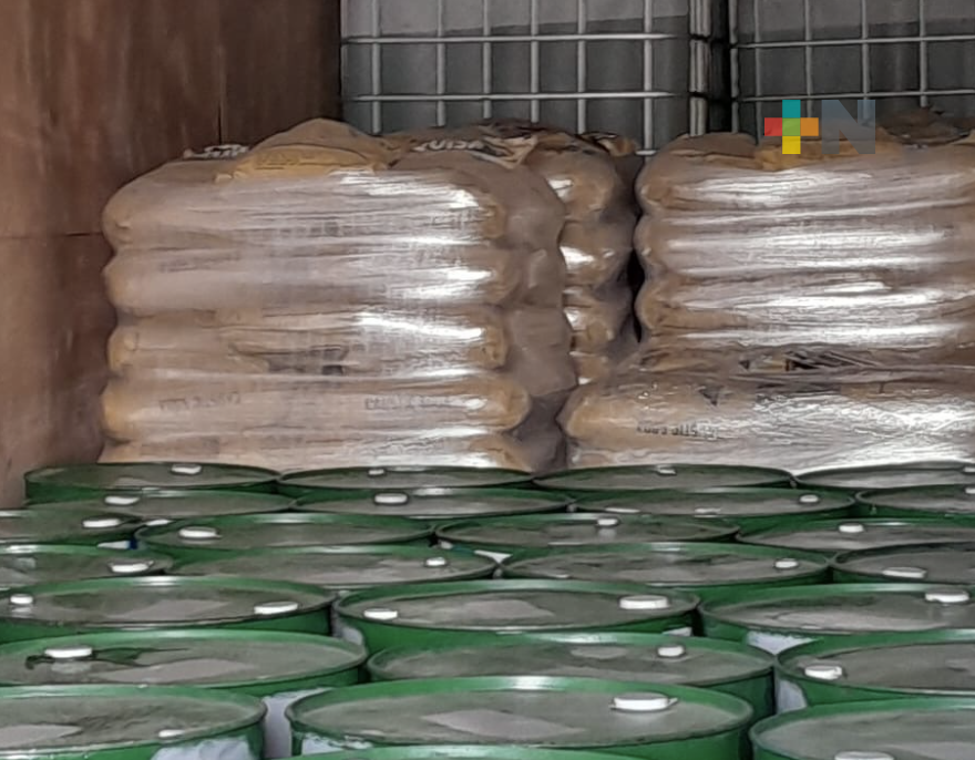 En acciones diferentes FGR asegura 10 toneladas de sosa cáustica y fentanilo